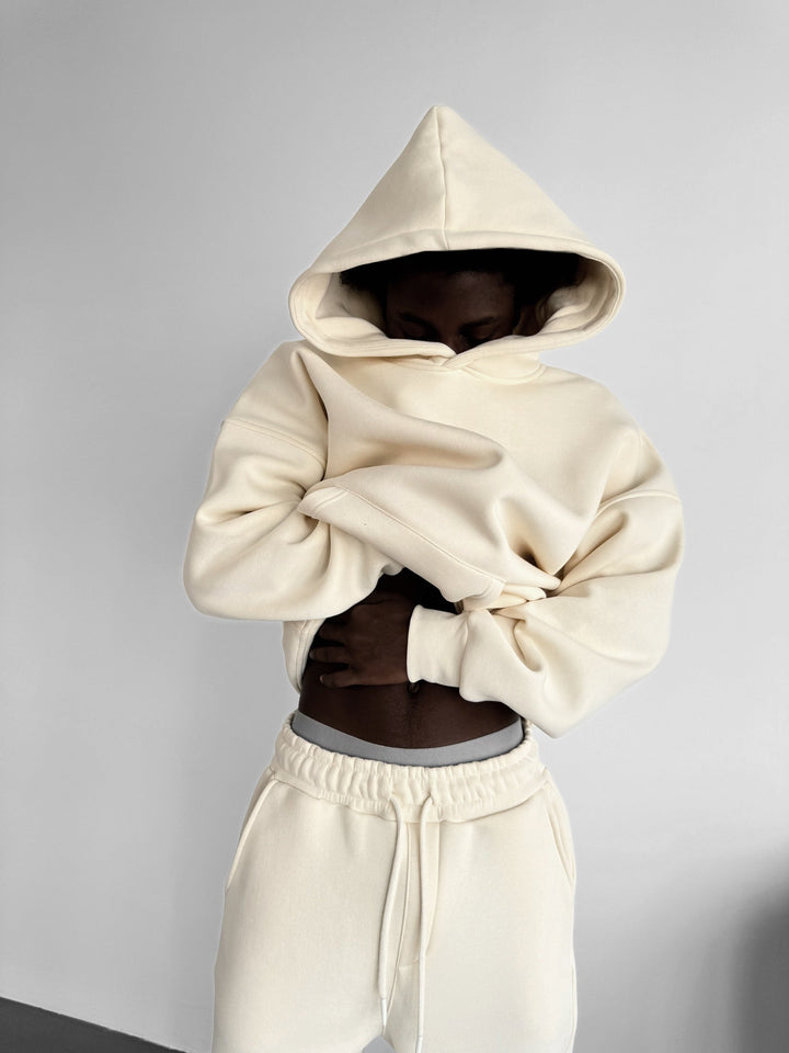 Oversize Basic Hoodie - Antyczna Biała