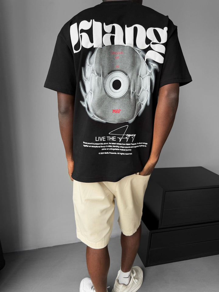 Oversize "Klang" T-shirt - Czarny