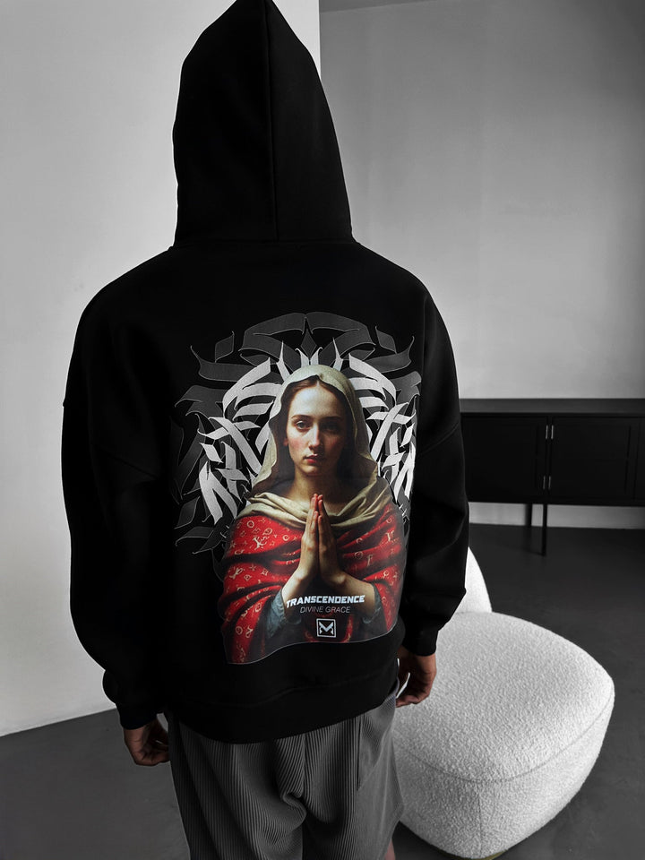 Oversize ‘Transcendencja’ Hoodie - Czarny