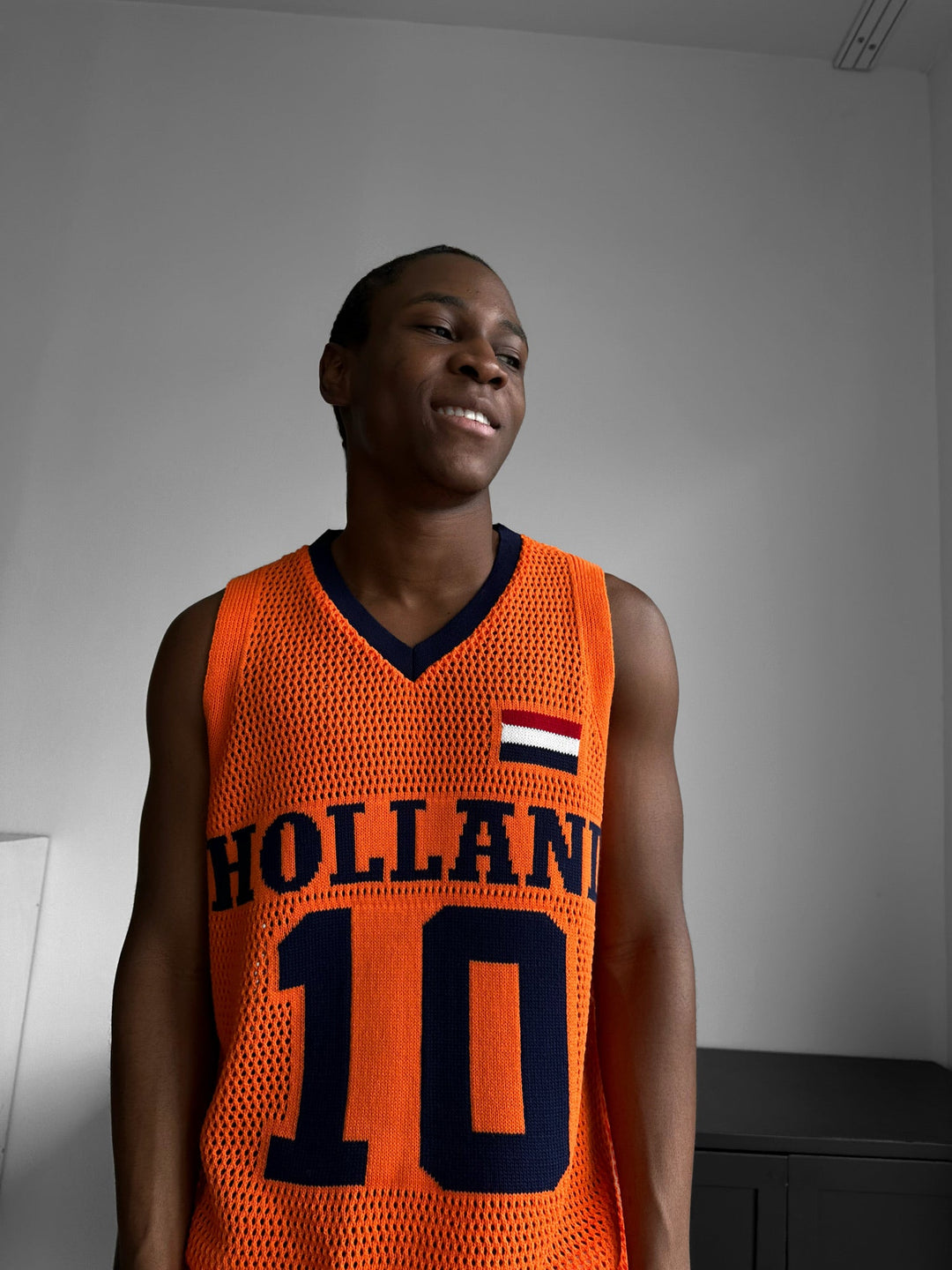 Oversize Holland Knit Tanktop - Pomarańczowy