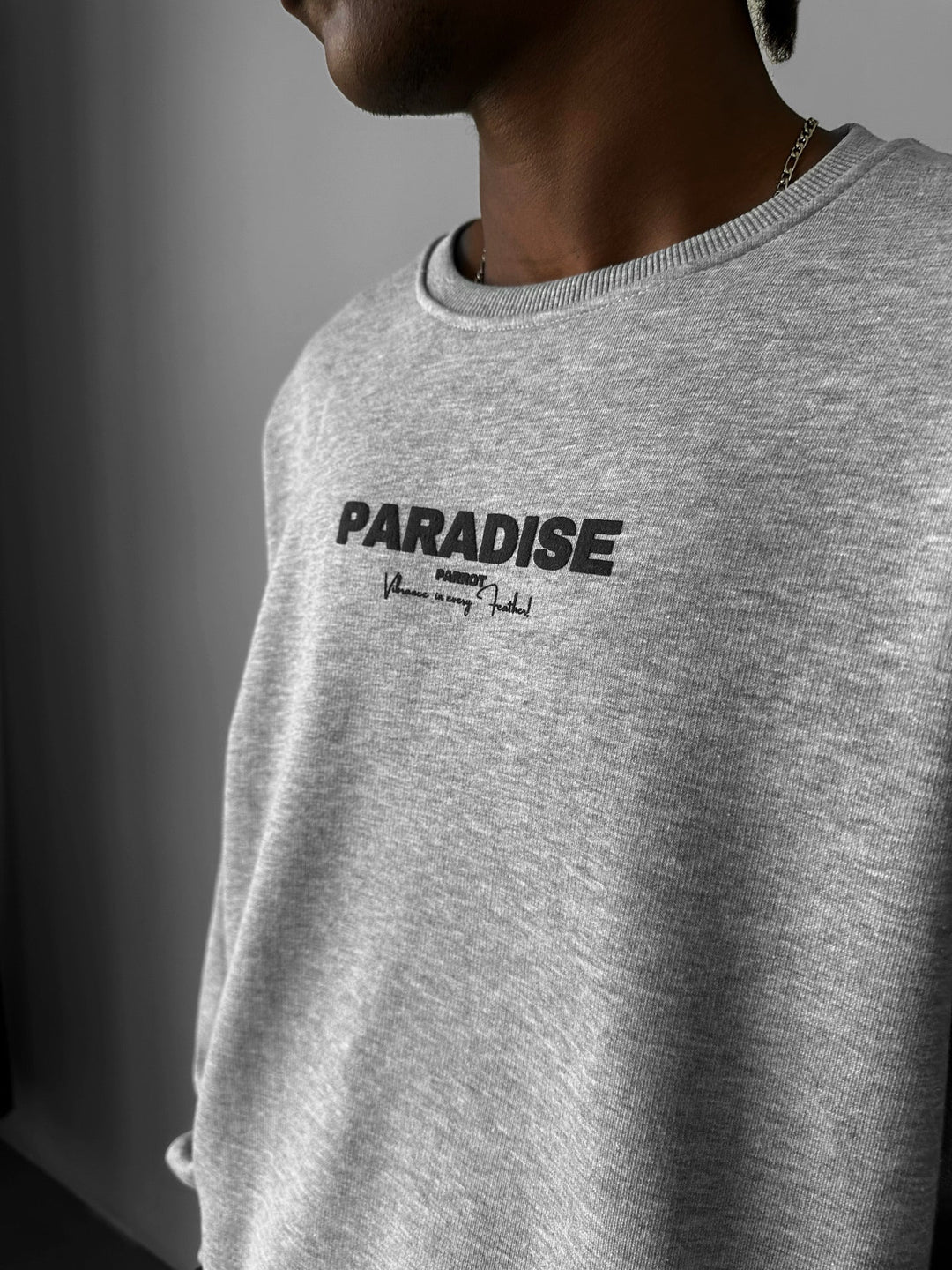 Sweter Oversize Paradise - Szary Melanż