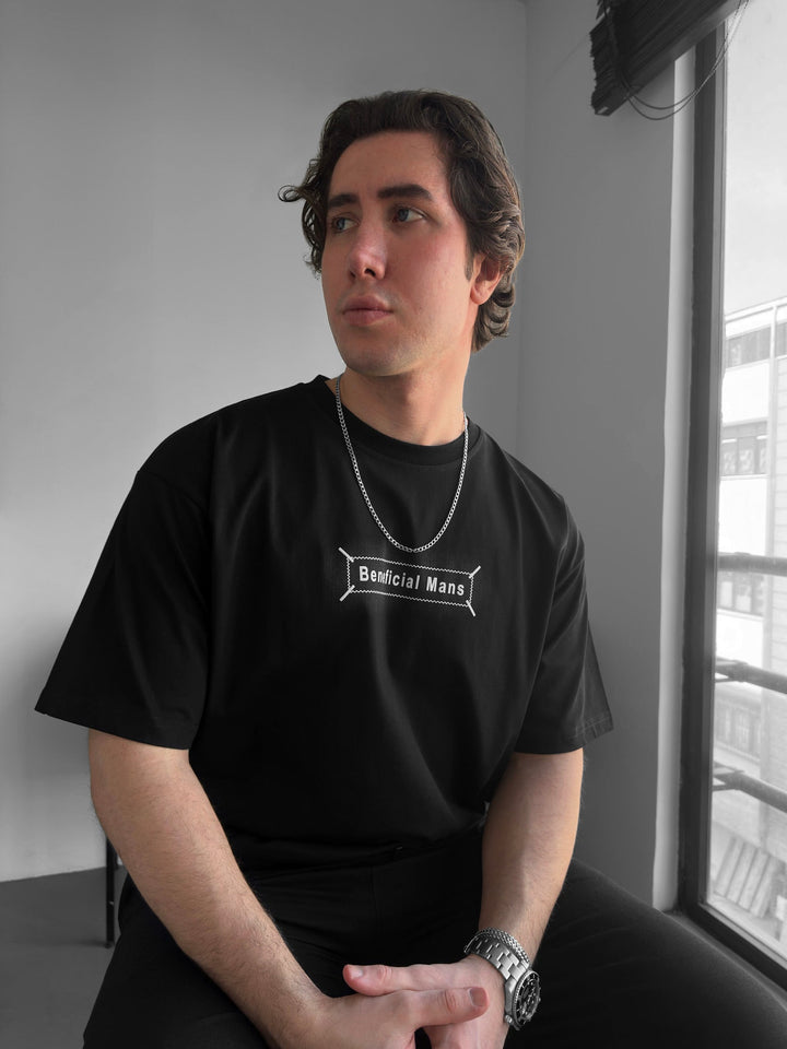 Oversize Beneficial T-shirt - Czarny
