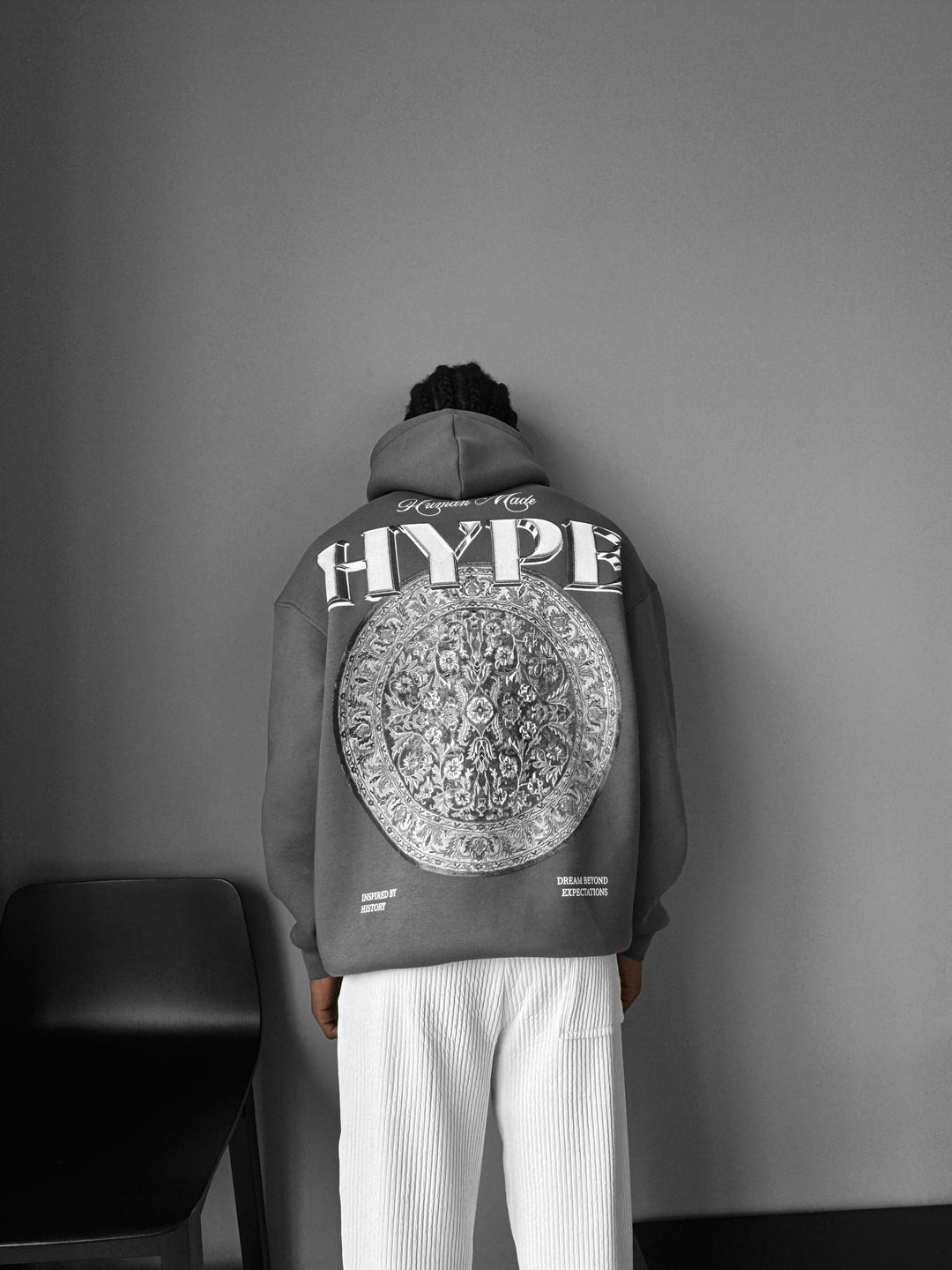 Hoodie Oversize Hype - Antracyt