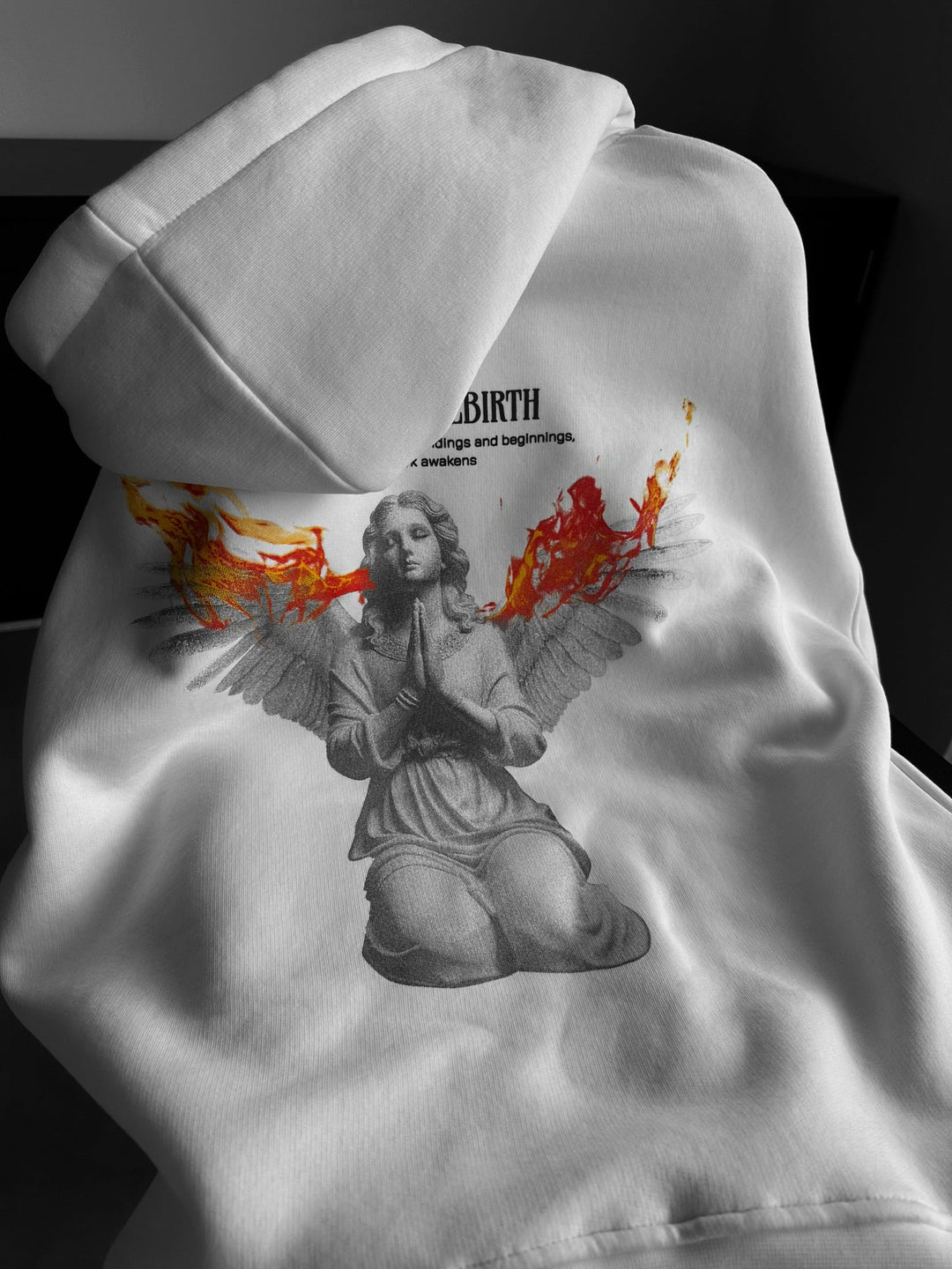 Oversize Boskie Odrodzenie Hoodie - Ecru