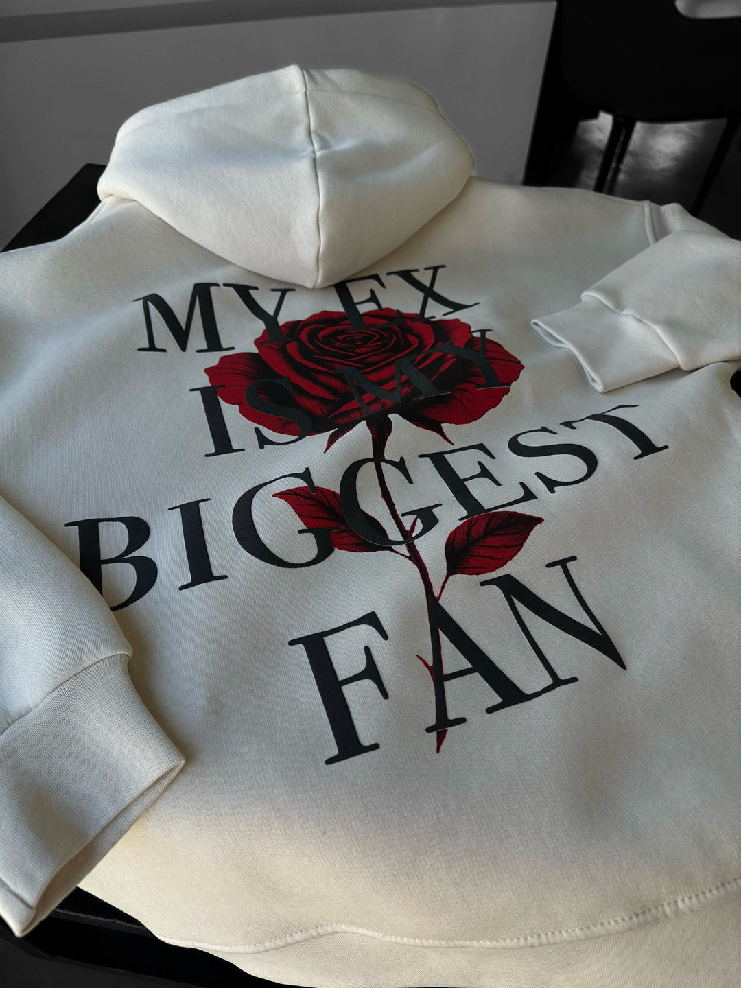 Oversize “EX” Hoodie - Beżowy