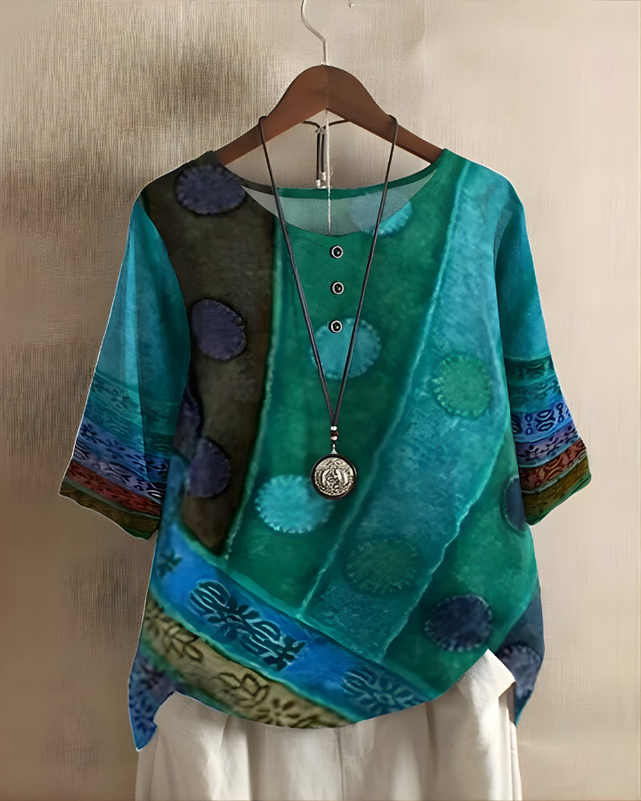 Swobodny letni boho top