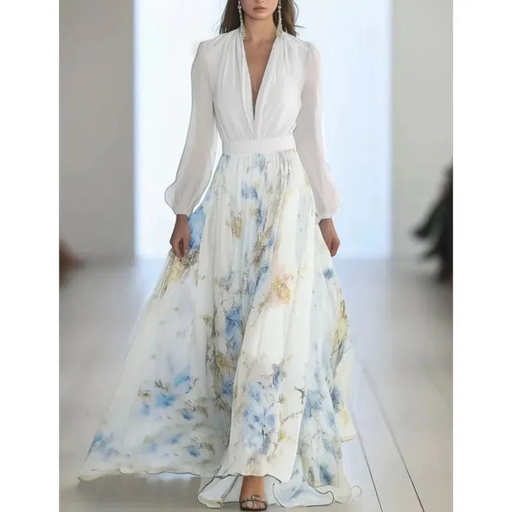 Stunning kwiatowy sukienka maxi