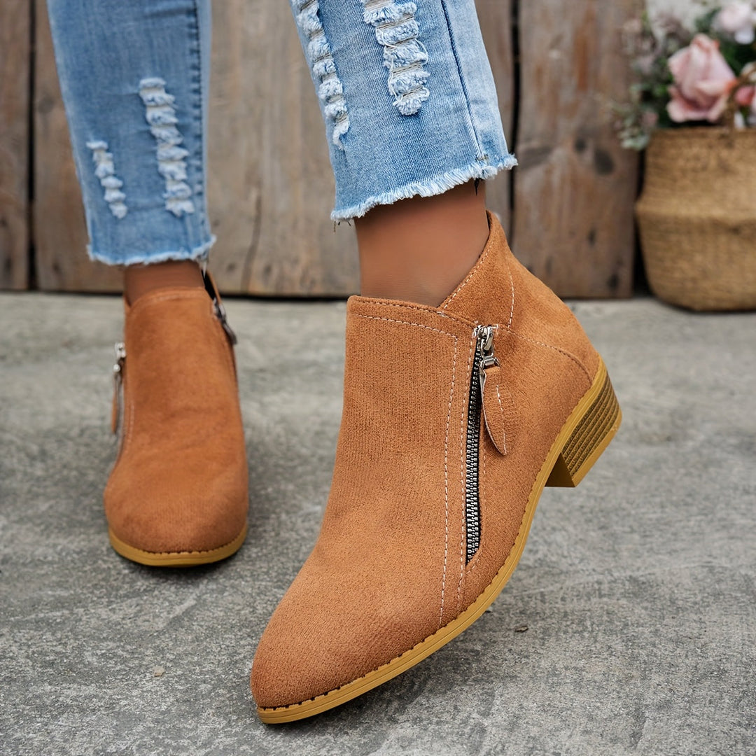 Elegancki wygodny Zipper buty