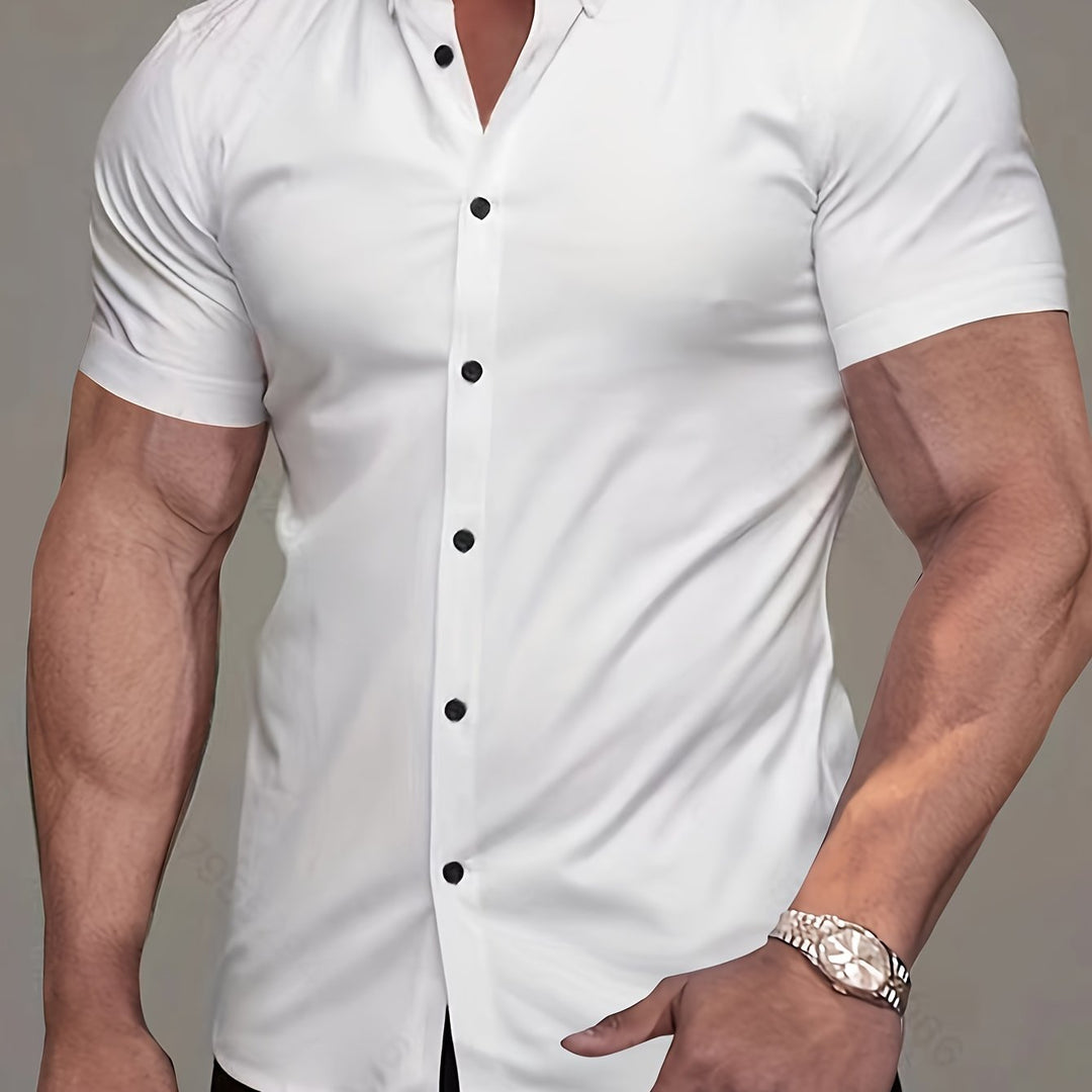 Elegancki krótki-rękaw koszula