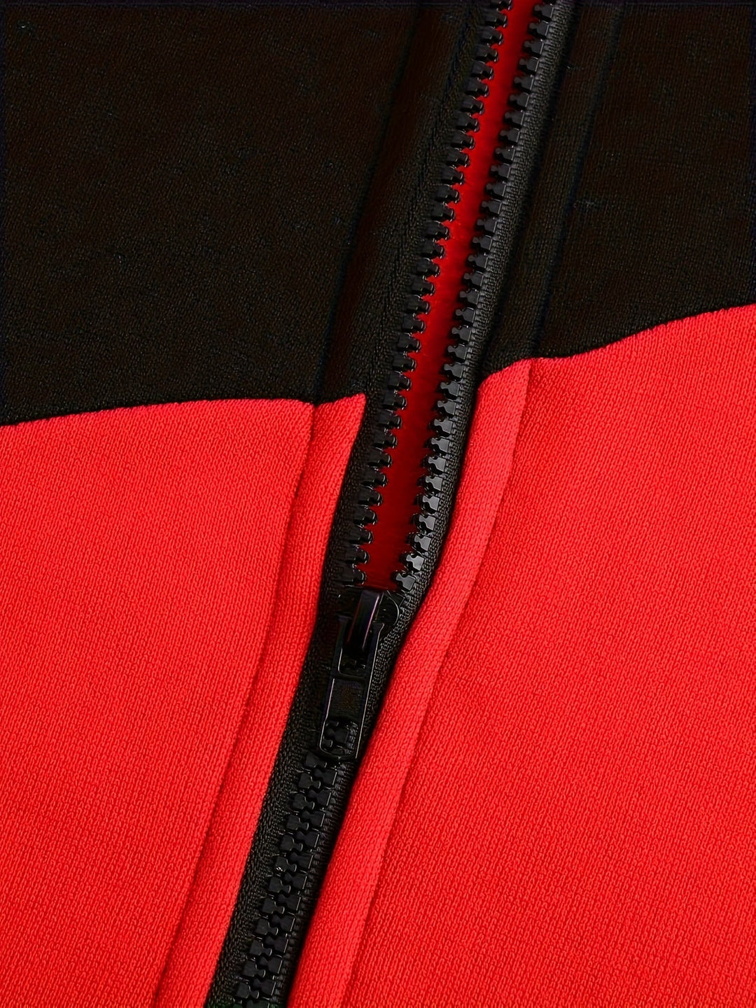 Blok kolorystyczny Zip-Up z kapturem kurtka