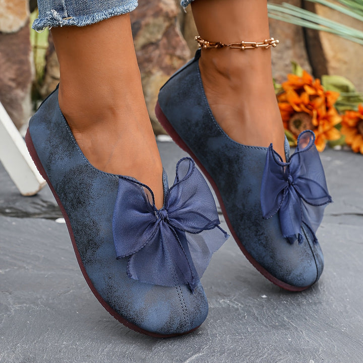 Bow-Accent wsuwane baleriny