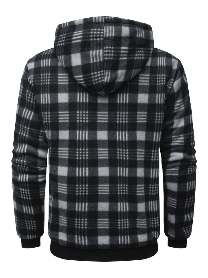 Przytulny z kapturem Zip-Up kurtka