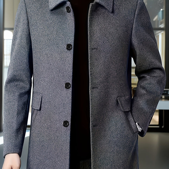 Elegancki Single-Breasted Overcoat