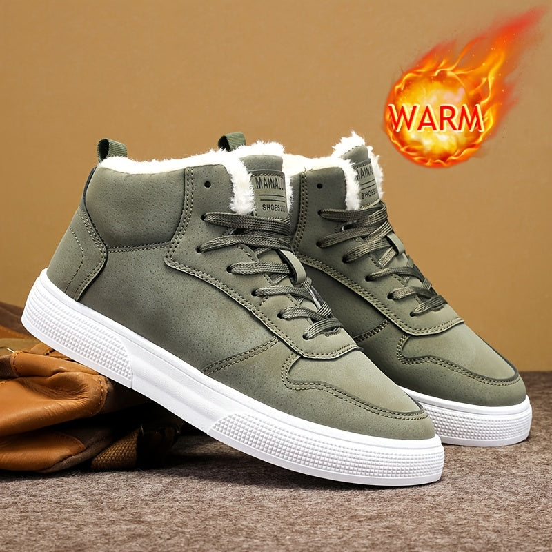 Ciepły-Lined wysokie sneakersy