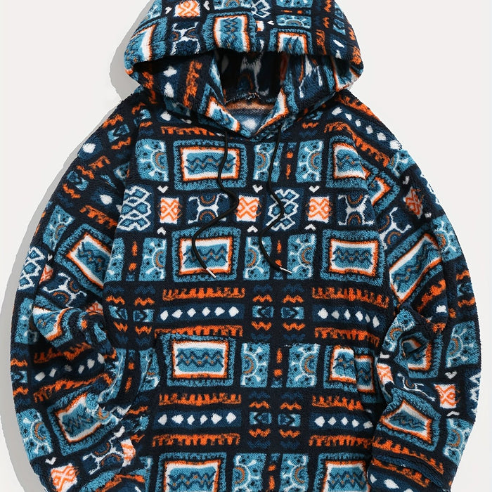 Wzorzysty bluza z kapturem