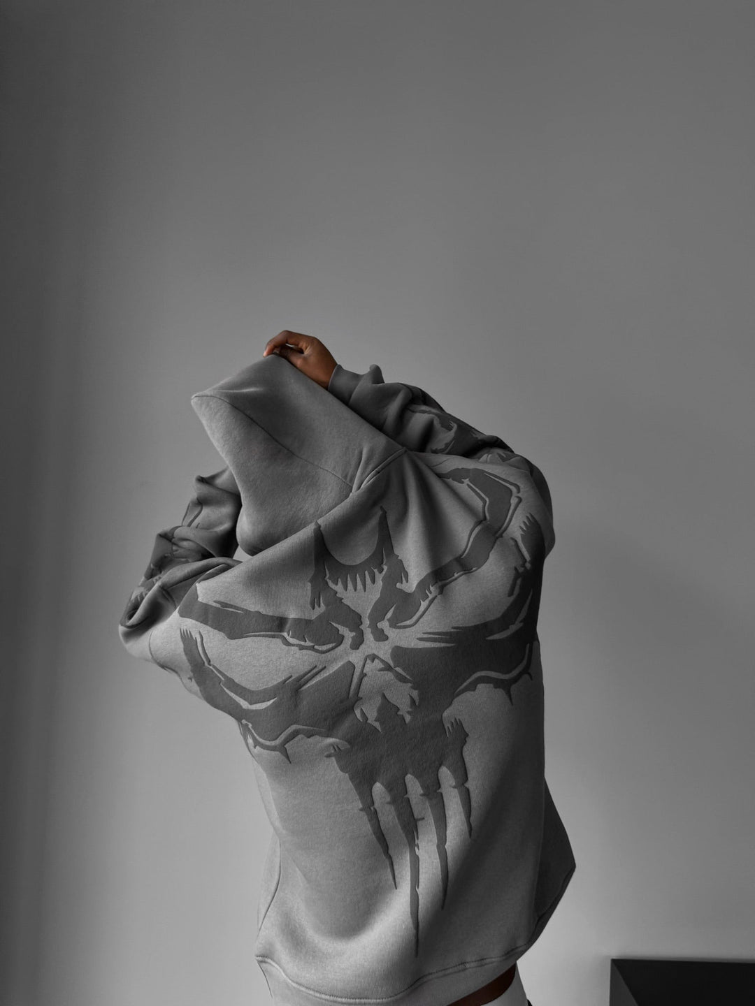 Oversize Ghost Hoodie - Antracyt