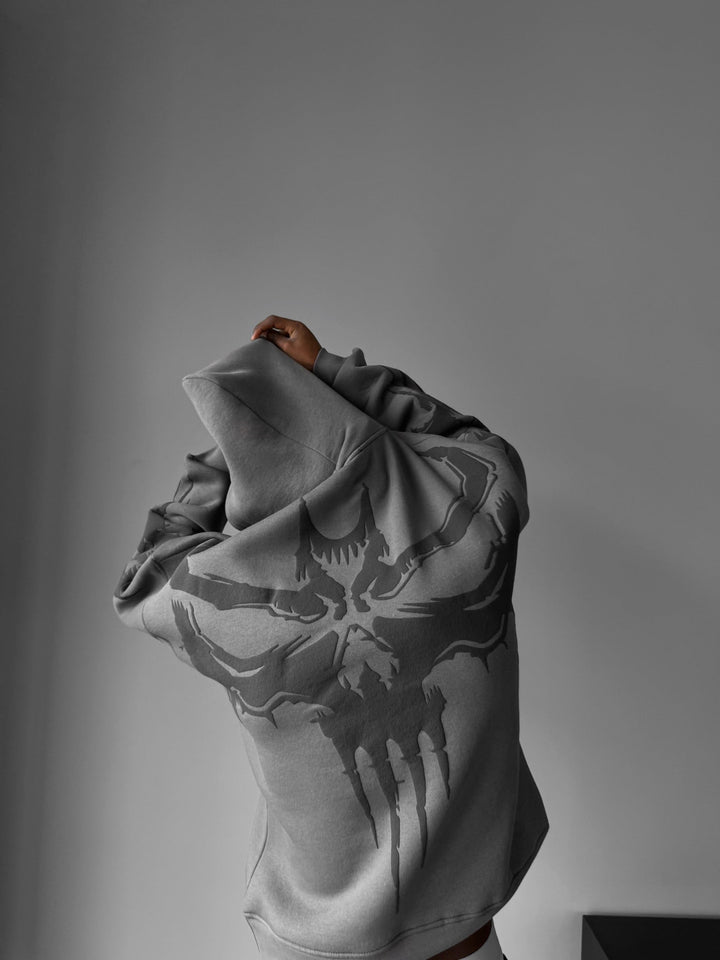 Oversize Ghost Hoodie - Antracyt