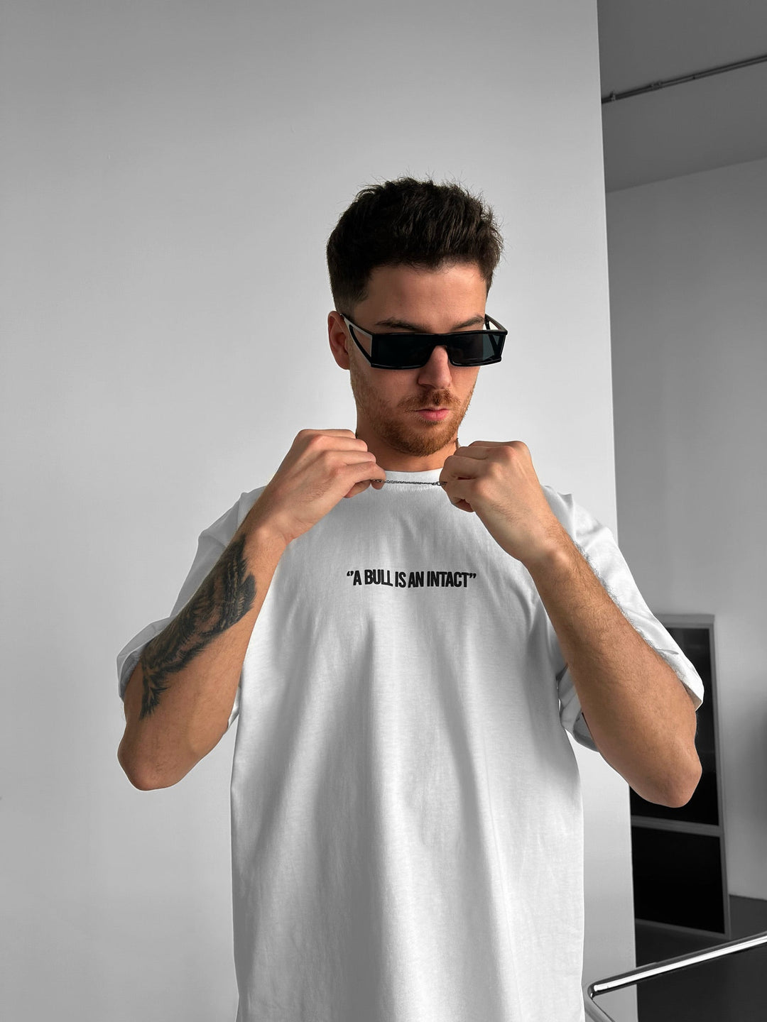 T-shirt Oversize Fired Bull - Ecru