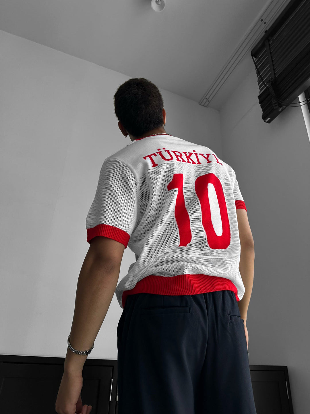 Oversize Türkiye T-shirt - Biały