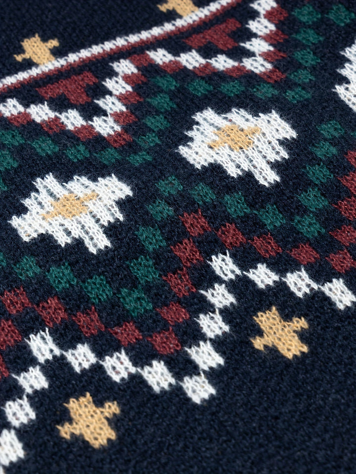 Tradycyjny wzorzysty sweter