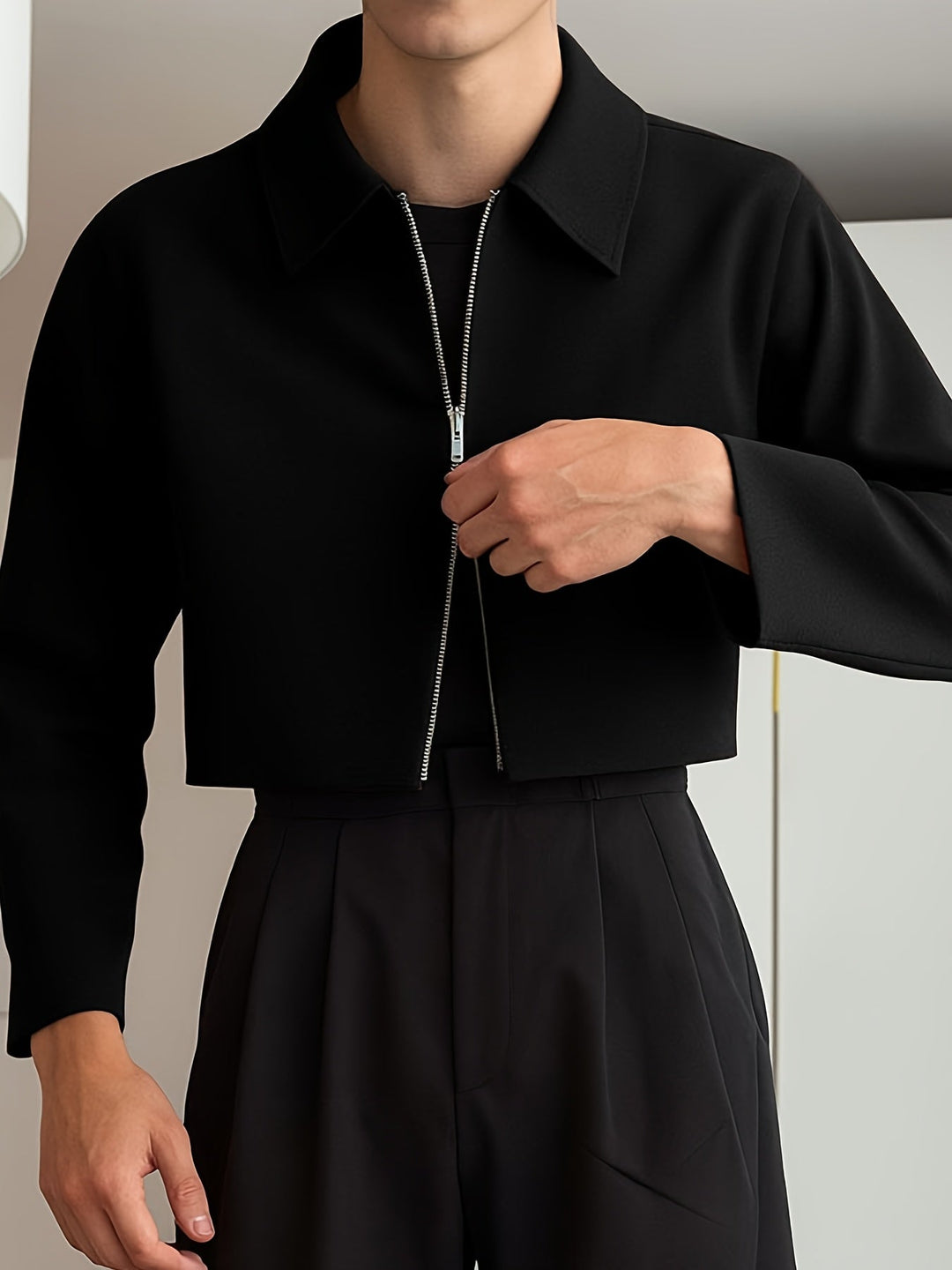 Nowoczesny Cropped kurtka