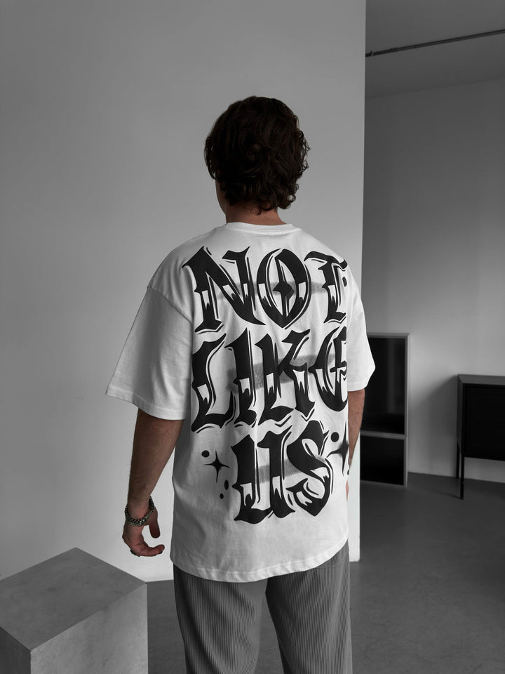 T-shirt Oversize Not Like Us - Ecru