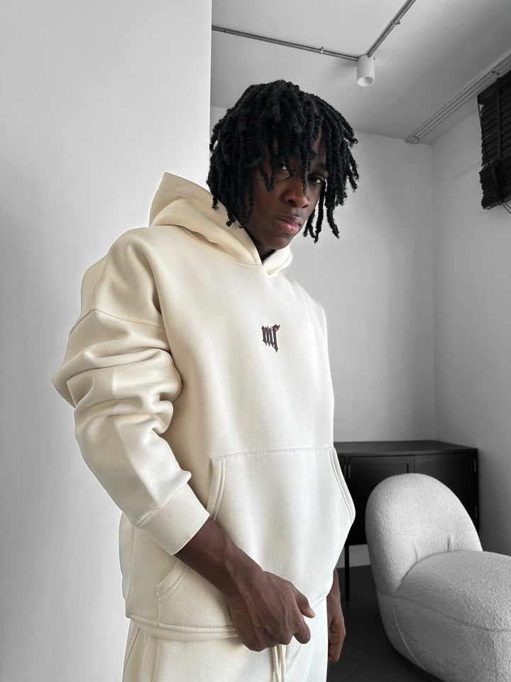 Oversize “EX” Hoodie - Beżowy
