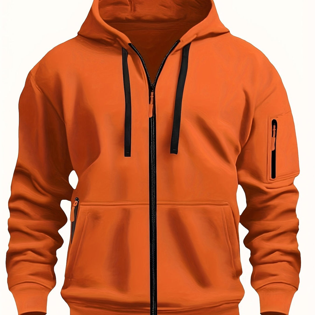 Codzienny Zip-Up bluza z kapturem