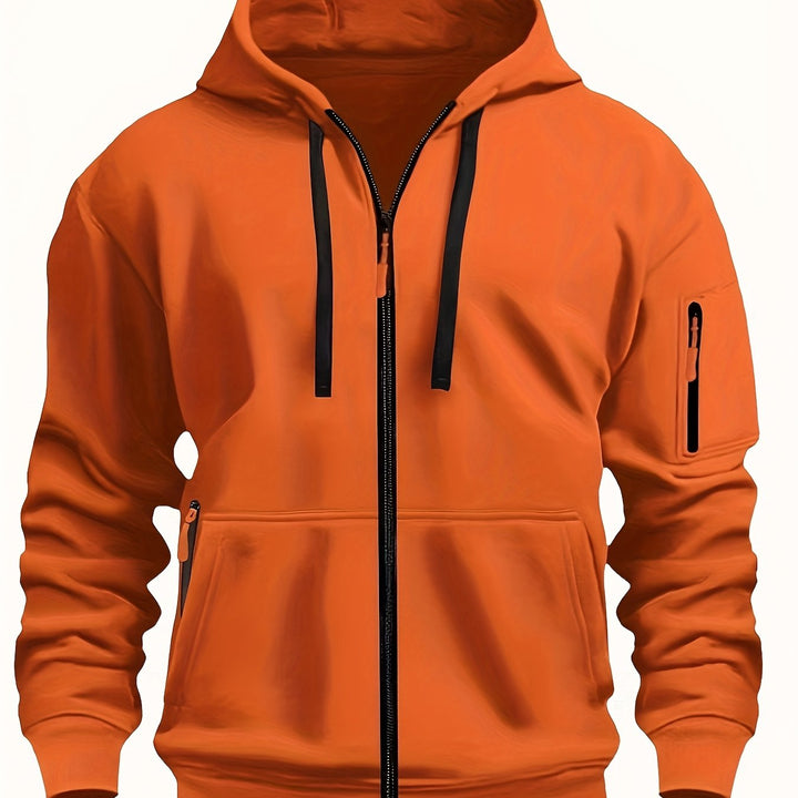 Codzienny Zip-Up bluza z kapturem