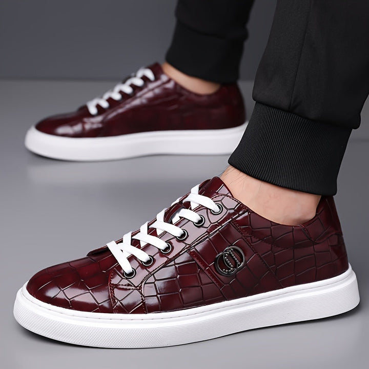 Elegancki fakturowany sneakersy