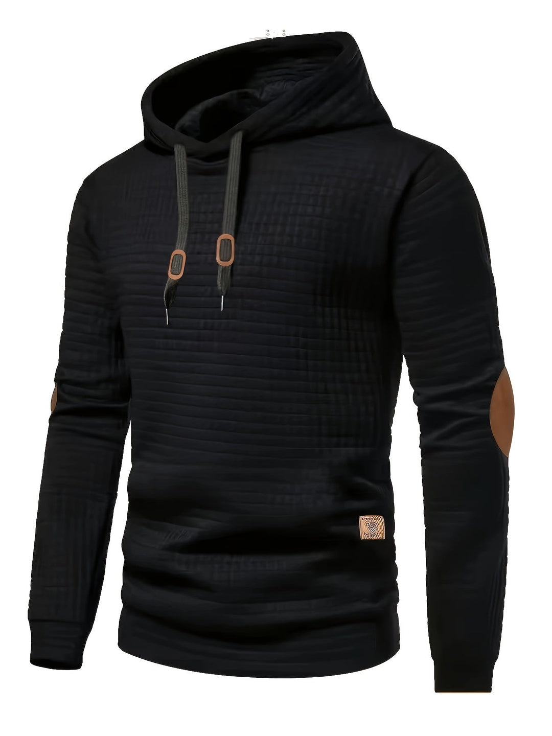 Fakturowany bluza z kapturem