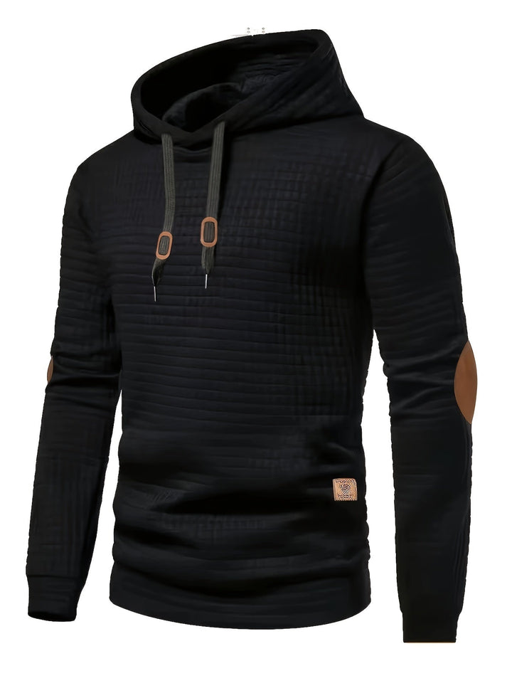 Fakturowany bluza z kapturem