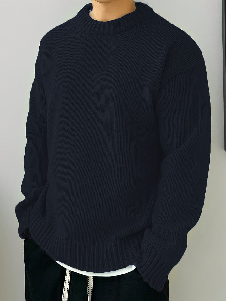 Swobodny Drop-Shoulder sweter