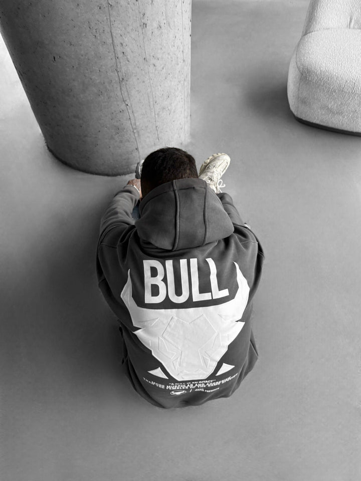 Oversize Bull Hoodie - Antracyt
