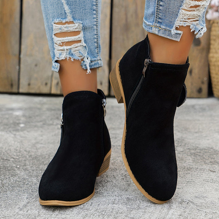 Elegancki wygodny Zipper buty