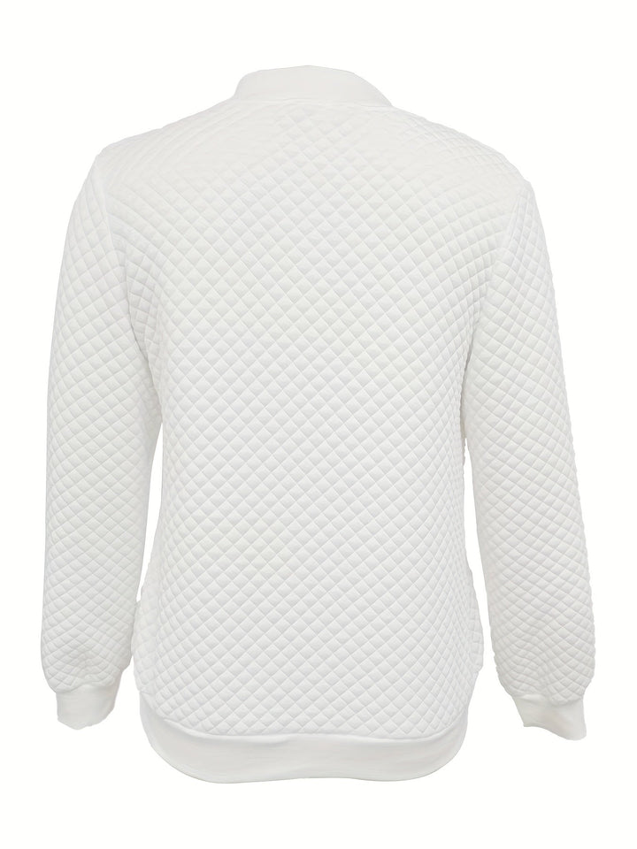Pikowany-Texture Baseball kurtka