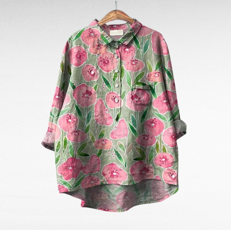 Klasyczny Multicolor długi rękaw bluzka