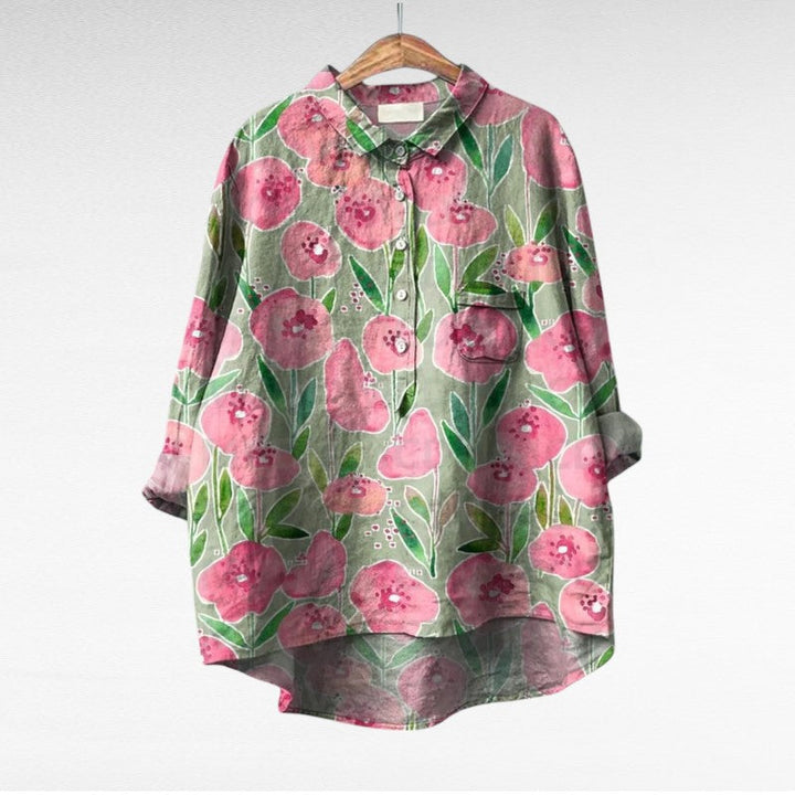 Klasyczny Multicolor długi rękaw bluzka