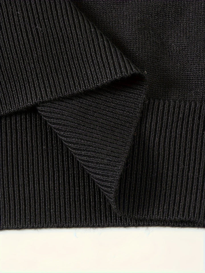 Elegancki zamek 1/4 polo sweter