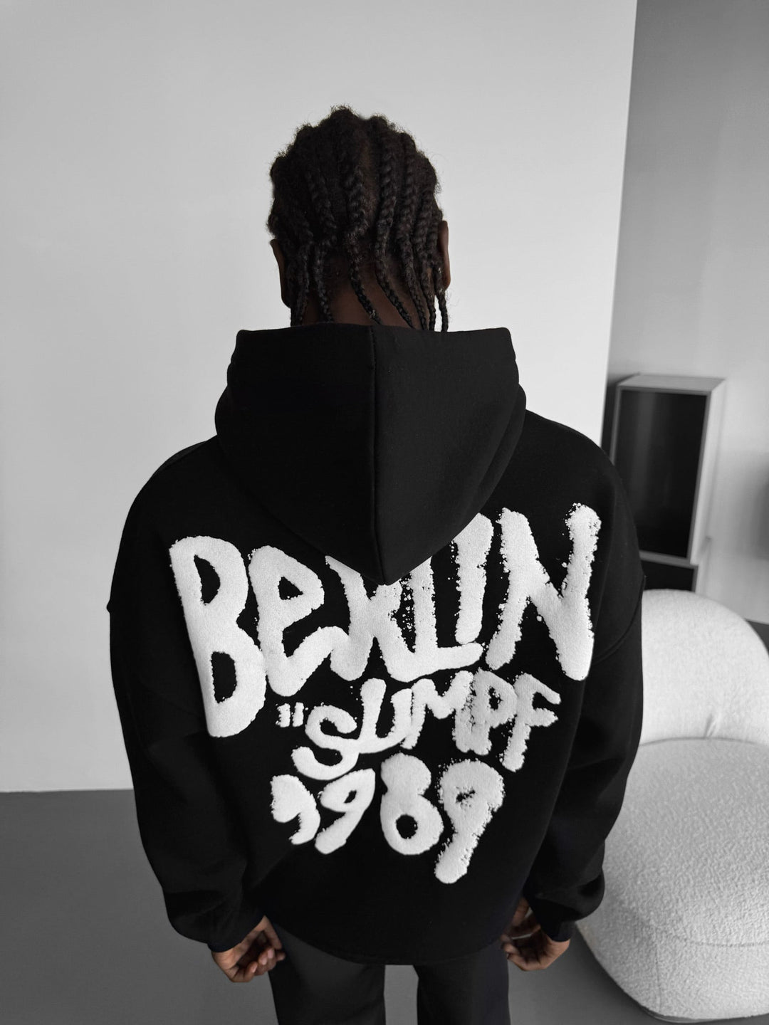 Oversize Berlin "Sumpf" Hoodie - Czarny