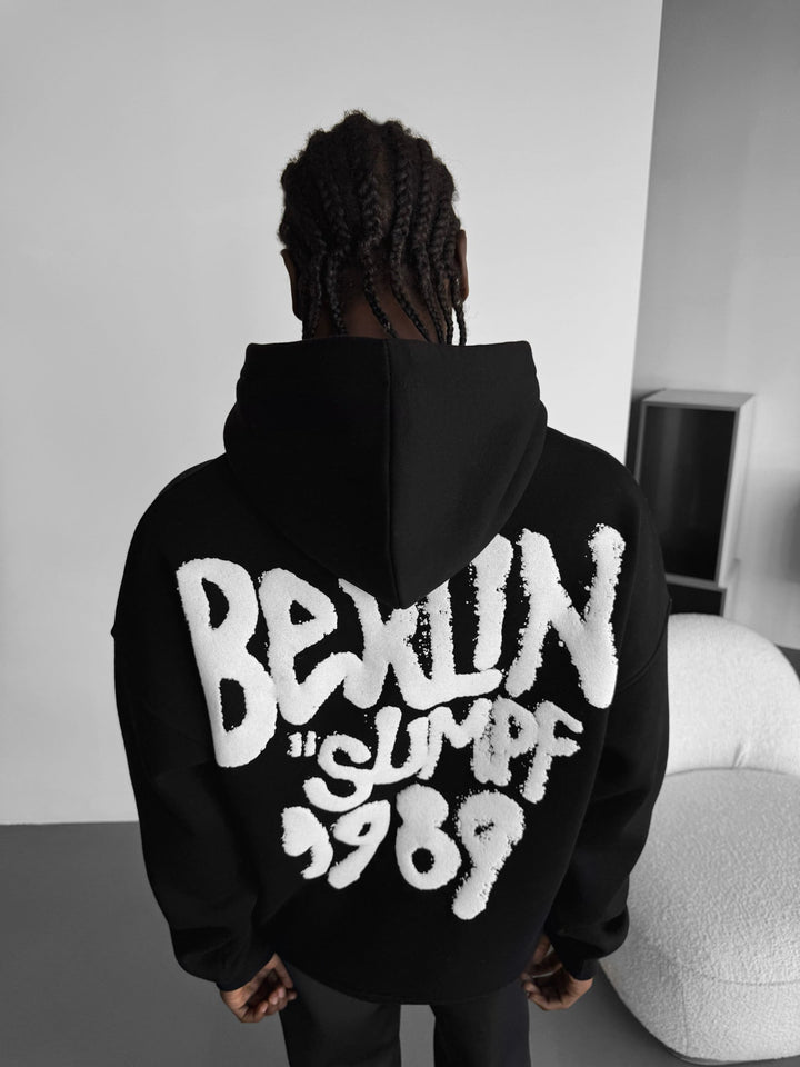 Oversize Berlin "Sumpf" Hoodie - Czarny