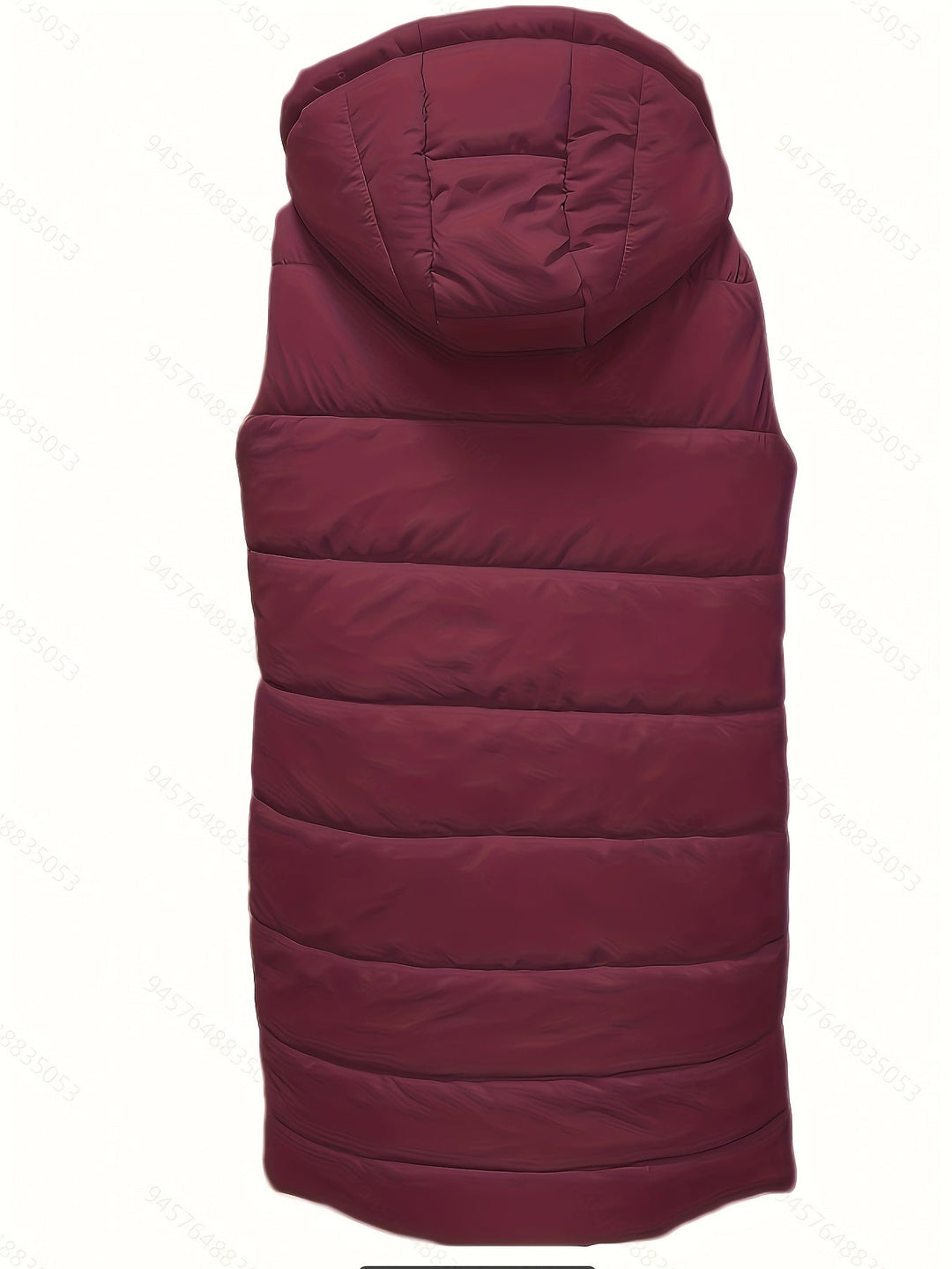 Wydłużony z kapturem Padded kamizelka