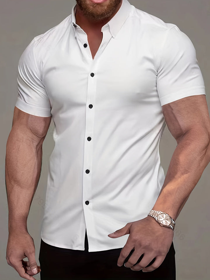 Elegancki krótki-rękaw koszula
