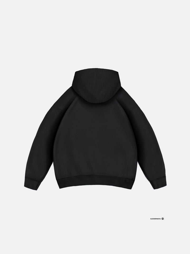 Oversize Basic Hoodie - Czarny