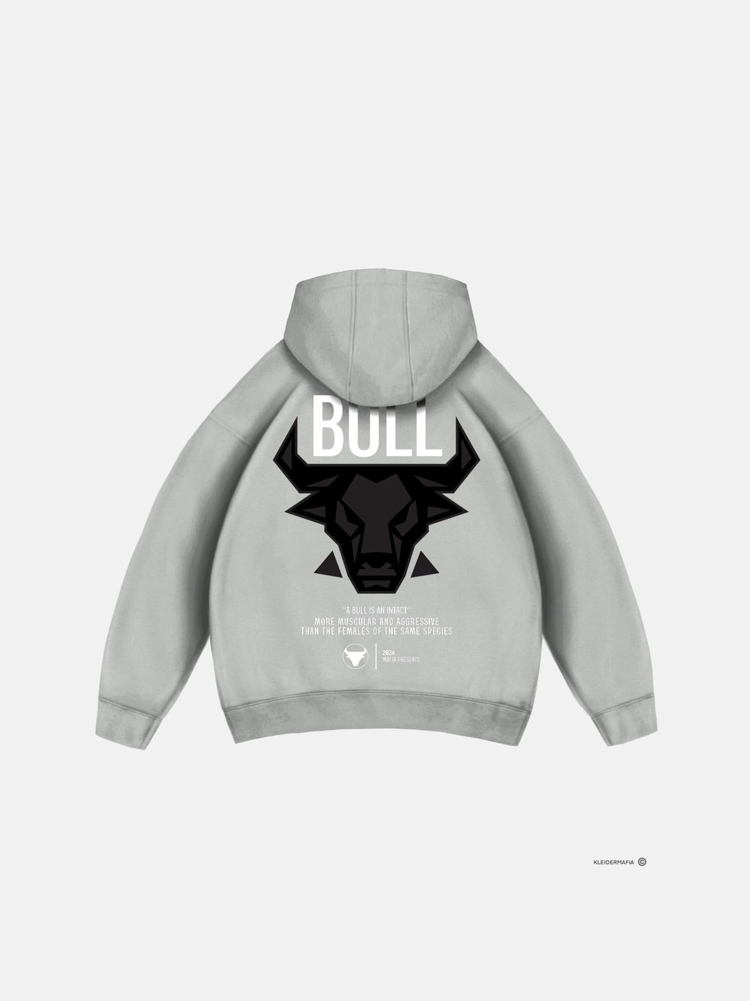 Oversize Bull Hoodie - Grzybowy Szary