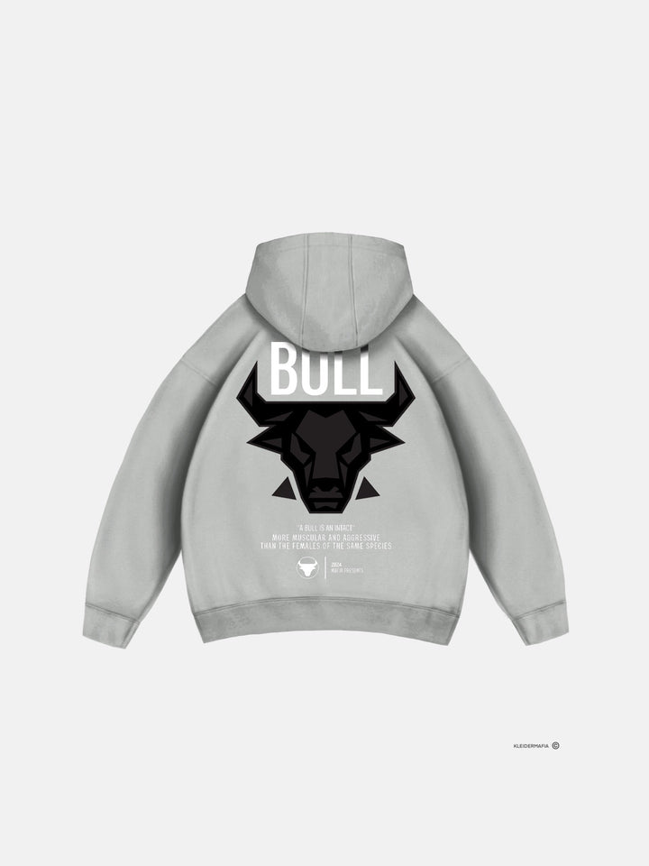 Oversize Bull Hoodie - Grzybowy Szary