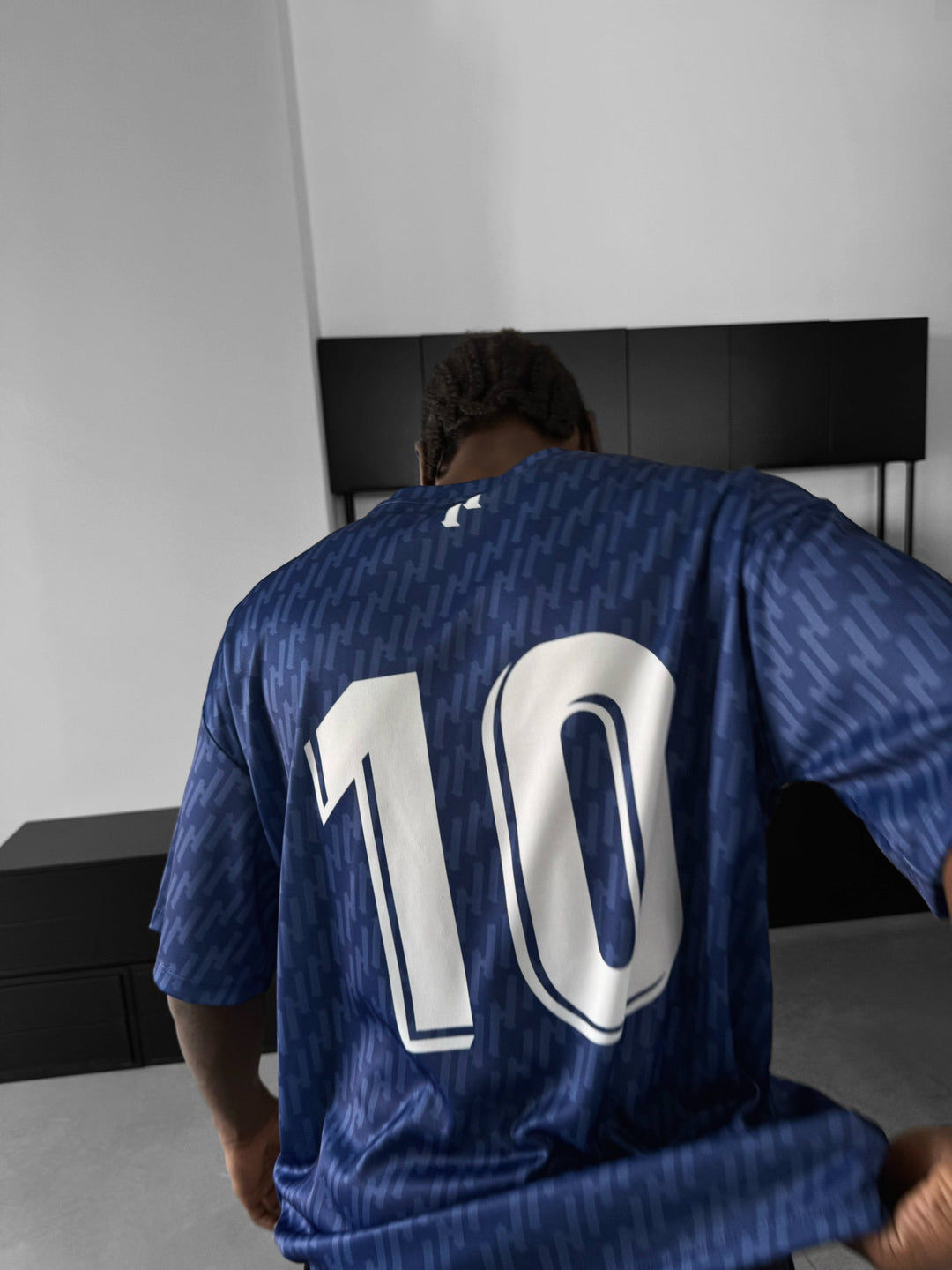 Oversize Mafia T-shirt - Niebieski