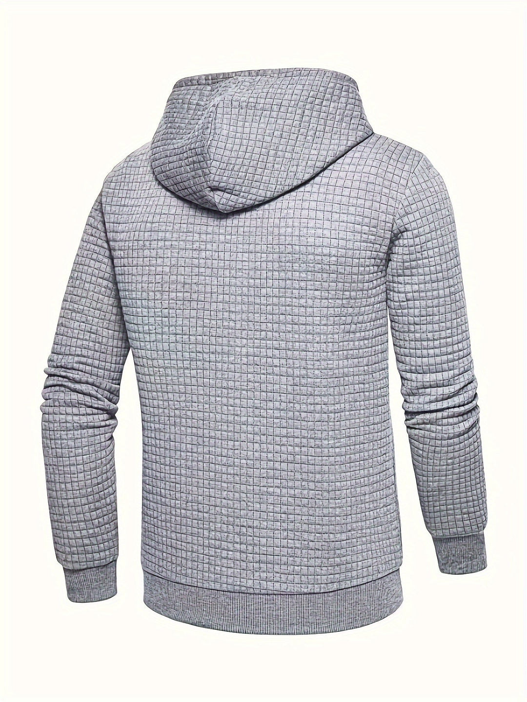 Fakturowany z kapturem bluza z kapturem wkładana przez głowę