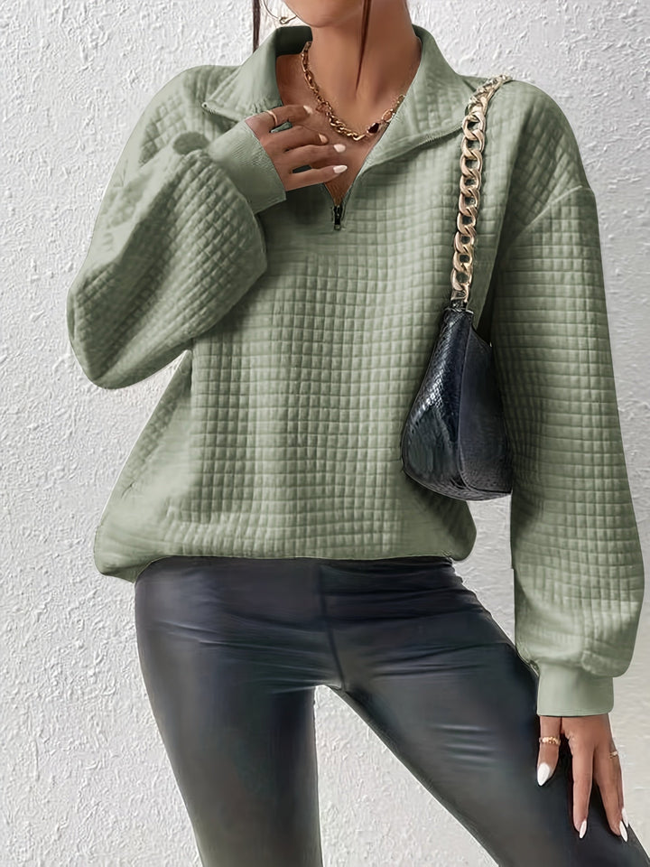 Swobodny zamek 1/4 sweter