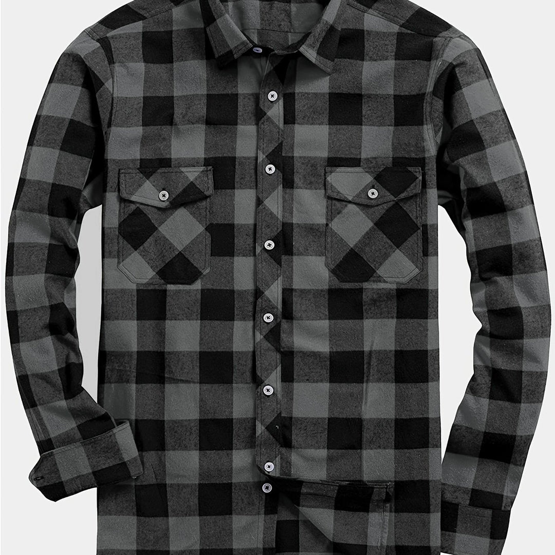 Klasyczny w kratę Flannel koszula